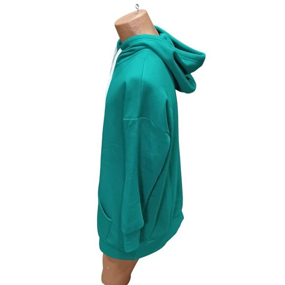 Zenana Outfitters Green Hoodie Sweatshirt L Mens Cotton/Polyester Blend - Picture 4 of 7